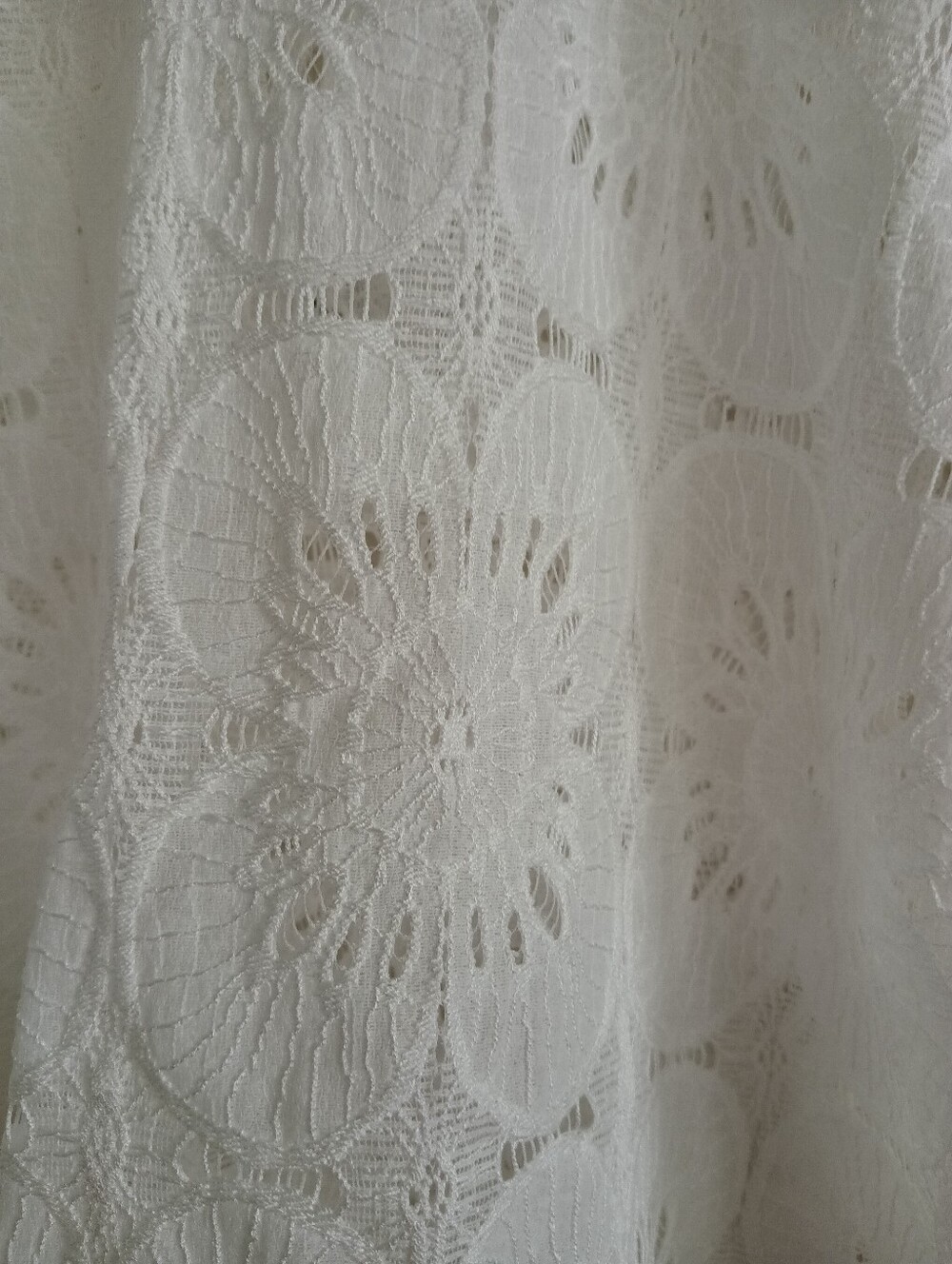Luxveer White Lace Eyelet Blouse Plus Short Sleeve - Picture 4 of 10